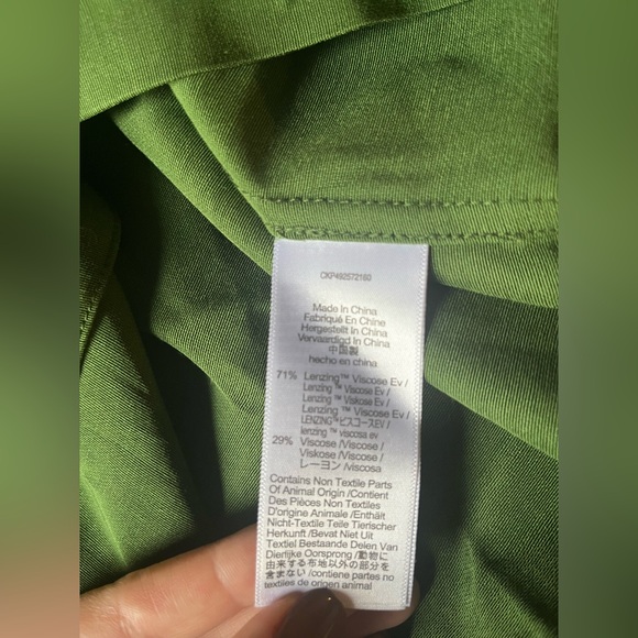 NWT Alexa Chung for Madewell Pleat-Pocket Button-Up Shirt- Dark Pine - Picture 11 of 12